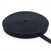 ELASTIC D/KNITTED 25MM X 50M, BLACK ROLL